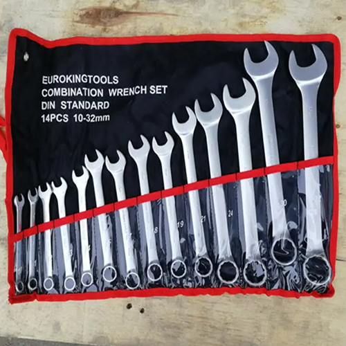 Cr-v Ring and Open end Combination Socket Spanner Wrench Set